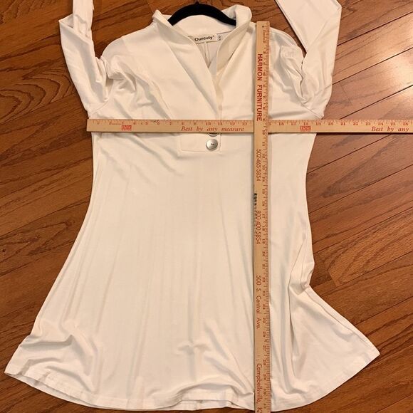 Ouncuty Size Large cream mini dress and/or tunic - Picture 6 of 6